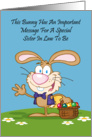 Jelly Beans Humor Sister In Law To Be Easter Card