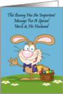 Jelly Beans Humor Uncle and His Husband Easter Card