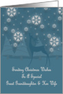 Great Granddaughter & Her Wife Reindeer Snowflake Christmas Card