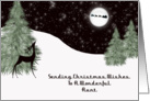 Reindeer Aunt Christmas Card