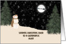 Snowman Aunt Christmas Card