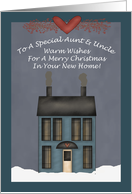 Special Aunt And Uncle Christmas In New Home card