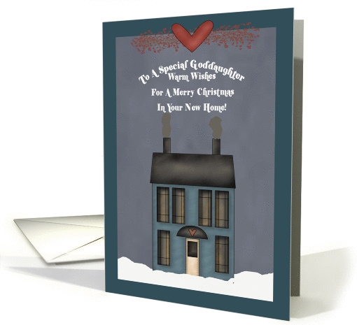 Special Goddaughter Christmas In New Home card (1002381)