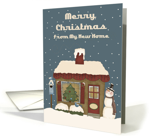 Little Cottage New Address Christmas card (1150254)