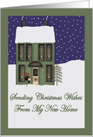Primitive New Address Christmas Card