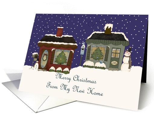 Cottages My New Address Christmas card (1150268)
