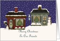 Cottages Our Friends Christmas Card