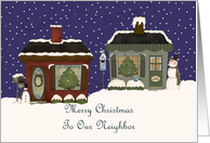 Cottages Our Neighbor Christmas Card