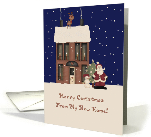 Primitive North Pole New Home Christmas card (1169644)