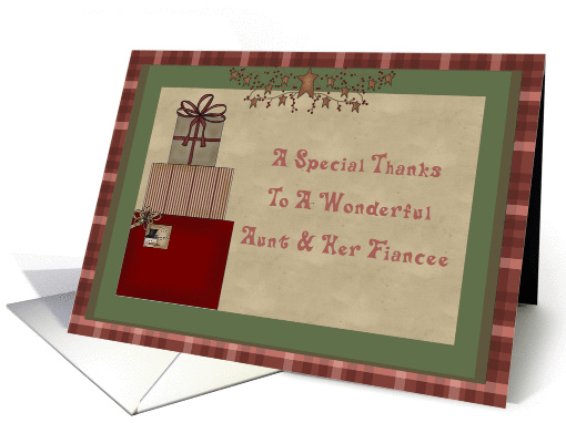 Aunt and Her Fiancee, Thank You For The Christmas Gift card (1198562)