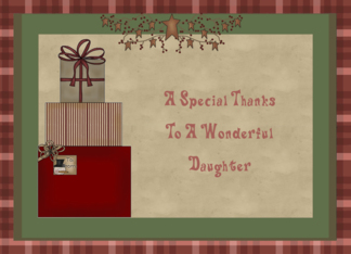 Daughter, Thank You...