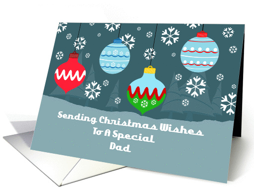 Dad Vintage Ornaments Christmas card (1201646)