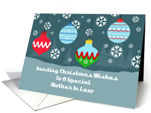 Mother In Law Vintage Ornaments Christmas card (1204734)