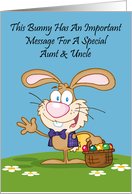 Jelly Beans Humor Aunt & Uncle Easter Card