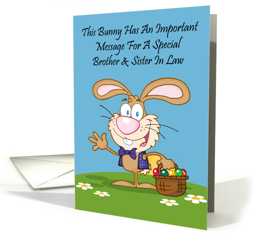 Jelly Beans Humor Brother And Sister In Law Easter card (1225950)