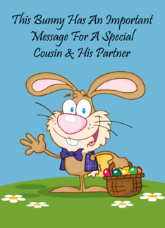 Jelly Beans Humor Cousin And His Partner Easter Card