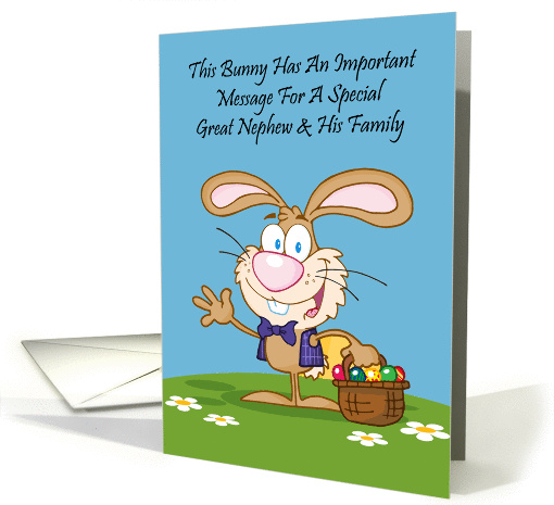 Jelly Beans Humor Great Nephew and His Family card (1226804)