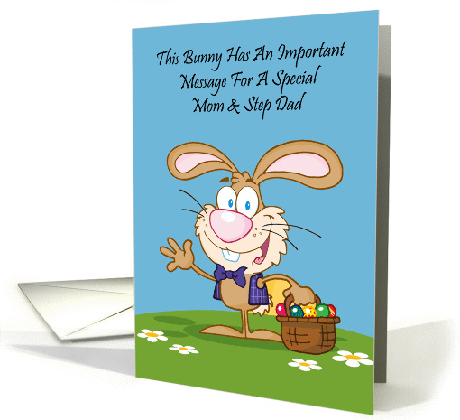 Jelly Beans Humor Mom and Step Dad Easter card (1226848)