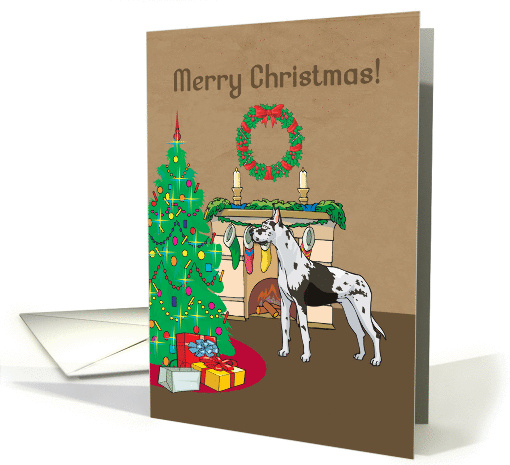 Christmas Tree Great Dane Christmas card (129811)