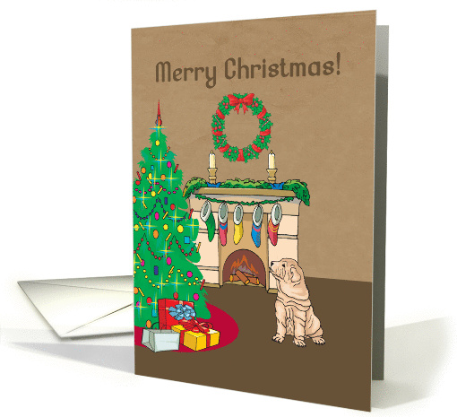 Christmas Tree Shar Pei Christmas card (131477)