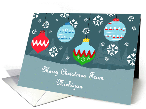 MIchigan Vintage Ornaments Christmas card (1324554)