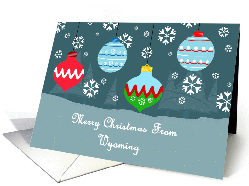 Wyoming Vintage Ornaments Christmas card (1324638)