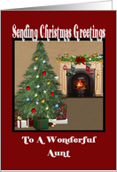 Aunt Pretty Livingroom Christmas Card