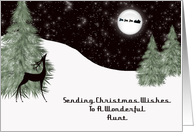 Reindeer Aunt Christmas Card