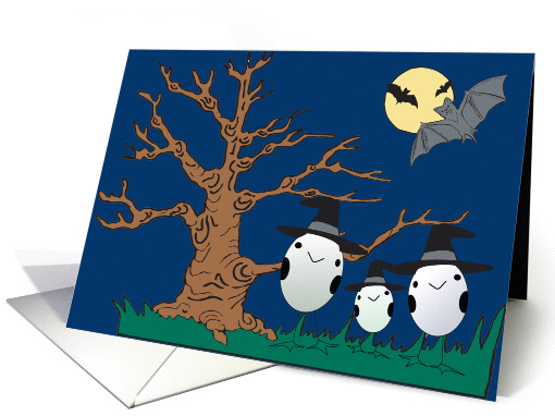 Witch Eggs Halloween card (228923)