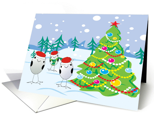 Santa Eggs Christmas card (228927)