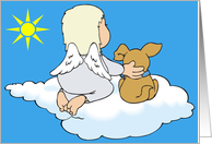 Pet Loss Card Rainbow Bridge card