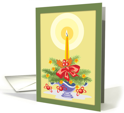 Candle Christmas card (231923)