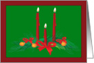 Irish Blessing Candles Christmas Card