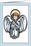 Irish Blessing Angel Christmas Card