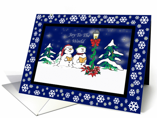 Caroling Snowmen Christmas card (308793)