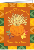 Fall Harvest From New MexicoThanksgiving Card