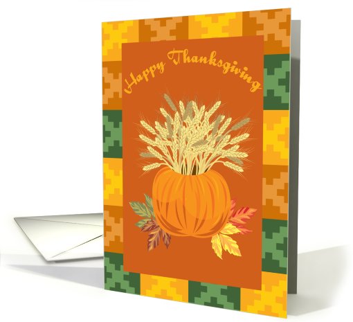 Fall Harvest Thanksgiving card (502831)