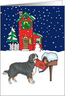 From Pet Bernese Mountain Dog Christmas Card