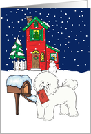 From Pet Bichon Frise Christmas Card