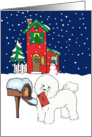 From Pet Bichon Frise Christmas Card