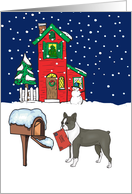From Pet Boston Terrier Christmas Card