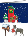 From Pet Boston Terrier Christmas Card