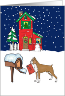 From Pet Boxer Christmas Card