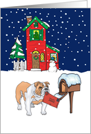 From Pet Bulldog Christmas Card