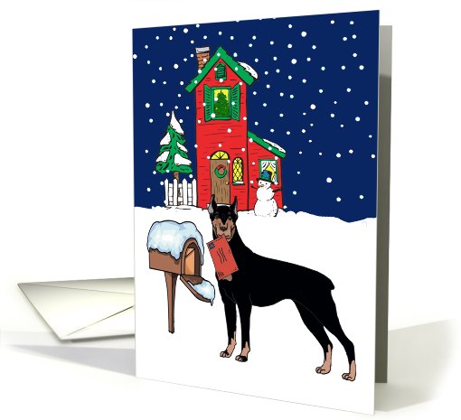 From Pet Doberman Pinscher Christmas card (514465)