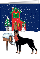 From Pet Doberman Pinscher Christmas Card