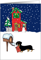 From Pet Dachshund Christmas Card