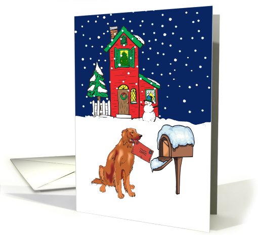 From Pet Irish Setter Christmas card (514471)