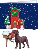 From Pet Labrador Retriever Christmas Card