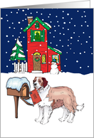 From Pet Saint Bernard Christmas Card